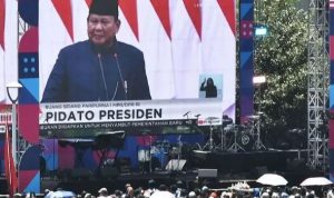 Pidato perdana Presiden Prabowo